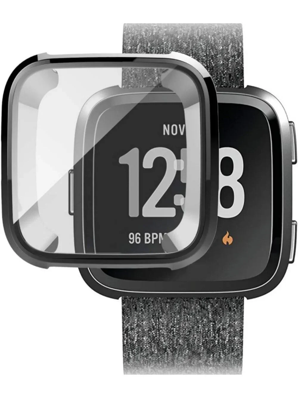 8-Pack Ultra Slim Screen Protector Case for Fitbit Versa - Scratch-Proof TPU